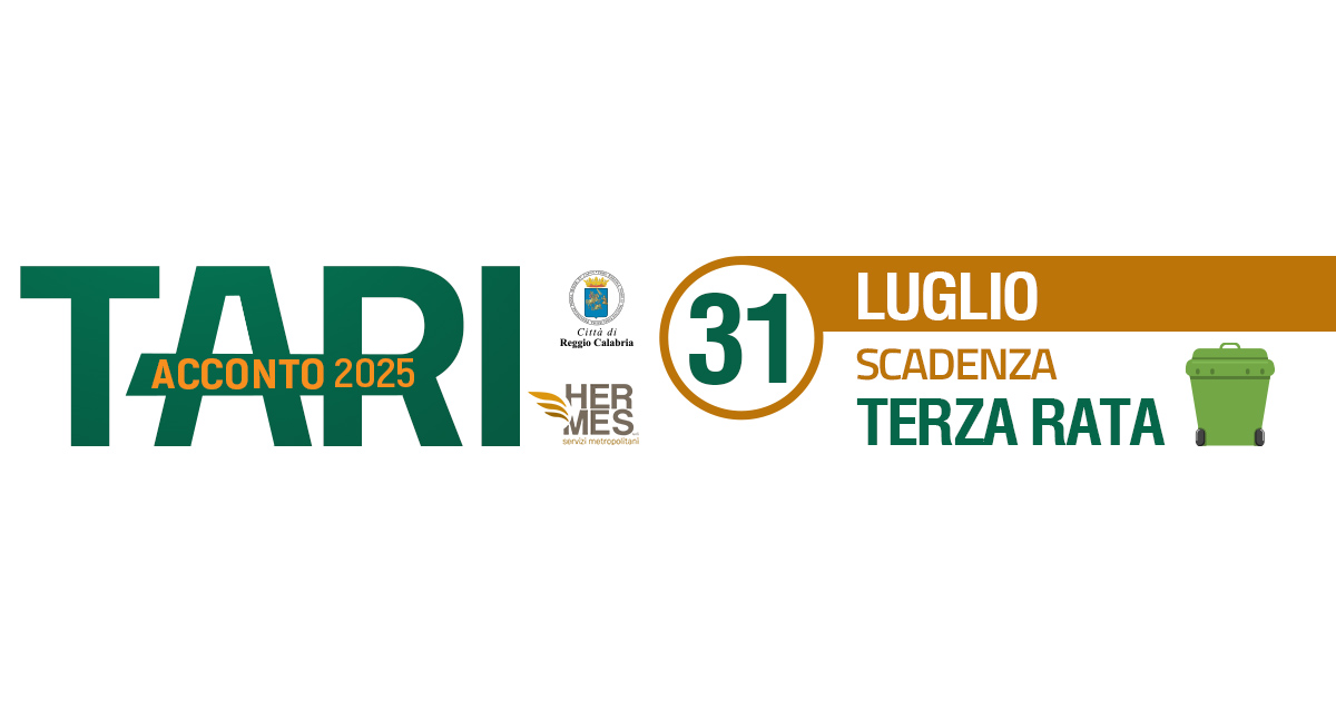 Immagine relativa alla notizia TARI acconto 2025 - Scadenza terza rata
