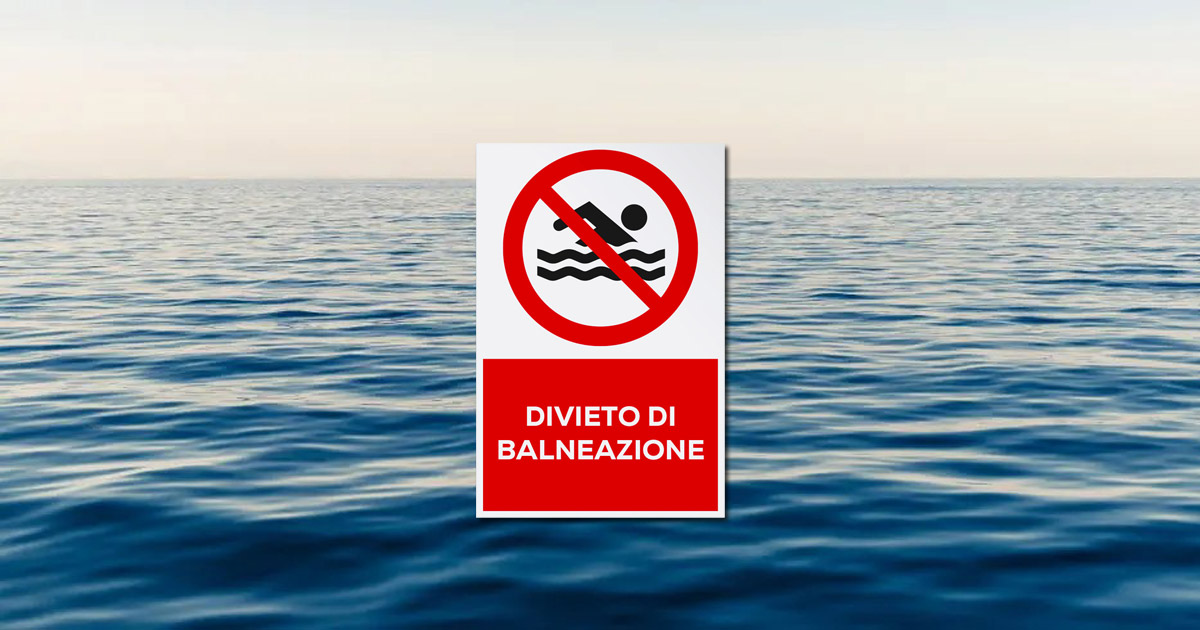 Immagine relativa alla notizia Ord. Sind. n. 39-2022 - DIVIETO DI BALNEAZIONE in area demaniale marittima del Lungomare di GALLICO e CATONA
