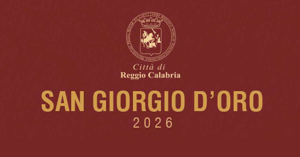 Immagine relativa alla notizia Cerimonia di conferimento del "San Giorgio d’Oro" 2026  al Teatro "F. Cilea" - elenco dei premiati